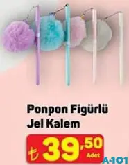 PONPON FİGÜRLÜ JEL KALEM fiyat ve kampanya bilgisi